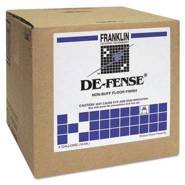 Franklin Cleaning Technology® De-fense Non-buff Floor Finish, Liquid, 5 Gal Dispenser Box freeshipping - TVN Wholesale